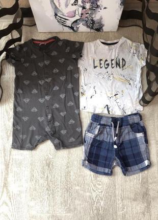 Детский набор вещей / летний комбинезон / шорты / футболка2 фото