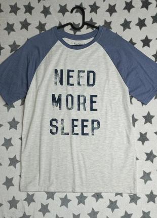 Чоловіча трикотажна футболка для будинку та сну  nutmeg розмір m