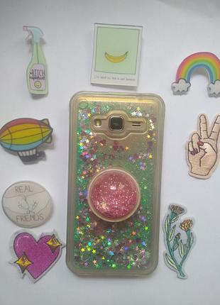 Чохол для samsung galaxy j3 2016 +попсокет в подарунок
