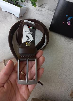 Чоловічий шкіряний пояс ремінь