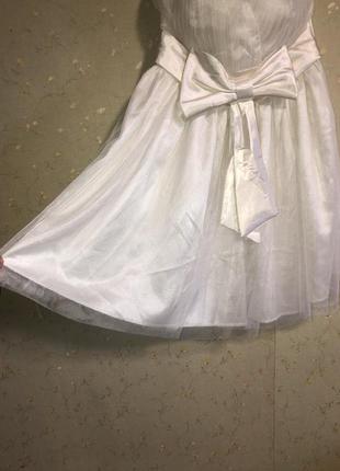 Белое шифоновое платье2 фото