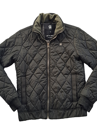 Мужской стеганый бомбер хаки g-star raw