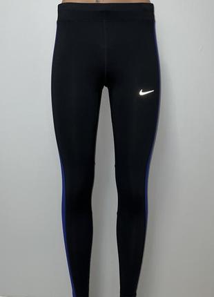 Черные тренировочные лосины для занятий спортом nike dri-fit2 фото