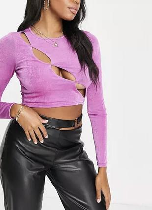 Стильний відвертий сексуальний топ блуза з вирізами від asos design