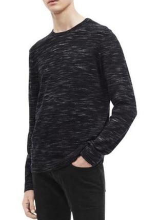 Джемпер от calvin klein structure space dye grey mens sweater jumper