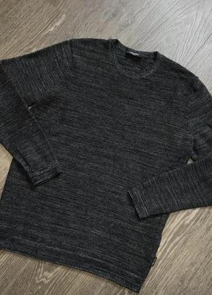 Джемпер от calvin klein structure space dye grey mens sweater jumper3 фото