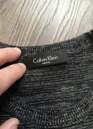 Джемпер от calvin klein structure space dye grey mens sweater jumper5 фото