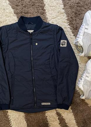 Куртка крутая ветровка женская стеганая jack wolfskin treking travel,