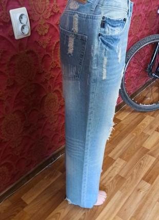 Американские прямые джинсы с потертостями и принтом горошек abercrombie &amp; fitch co прямые джинсы сша aef w32 l329 фото