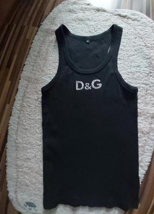 Майка в рубчик d@g