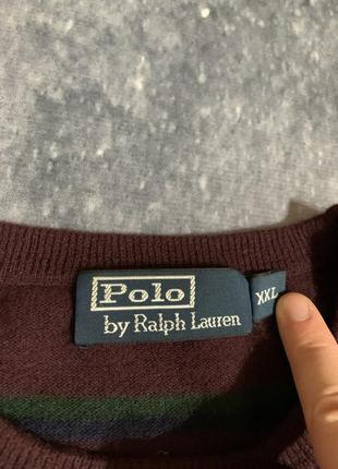 Свитер шерстяной винтажный мужской polo ralph lauren vintage5 фото