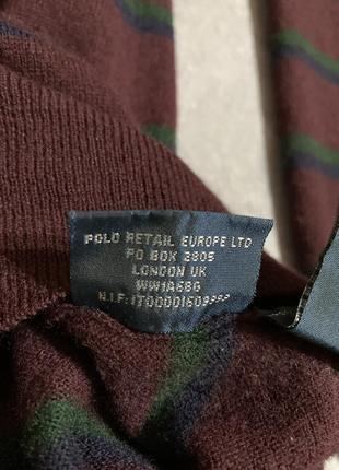 Свитер шерстяной винтажный мужской polo ralph lauren vintage9 фото