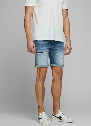 Джинсовые шорты jack &amp;jones rick icon jos 333 50sps