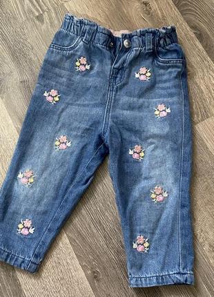 Джинси 86 розмір, на дівчинку, h&m