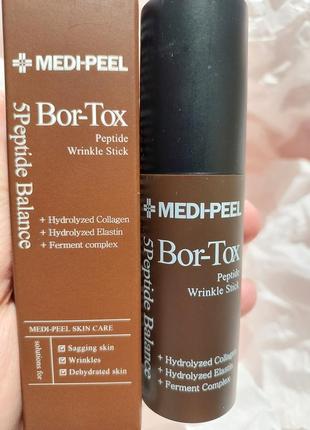 Лифтинг-стик с пептидами и коллагеном от морщин medi-peel bor-tox peptide wrinkle stick