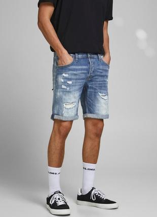 Джинсовые шорты jack &amp;jones rick fox 740