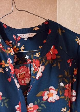 Блузка/рубашка цветы2 фото