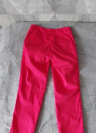Розовые укороченные брюки h&amp;m2 фото