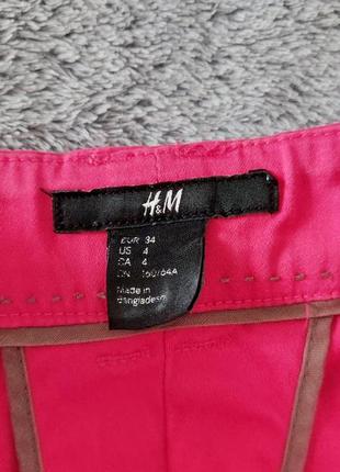 Розовые укороченные брюки h&amp;m5 фото