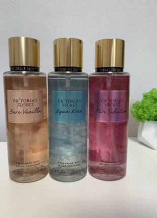 Міст, парфумований спрей для тіла victoria secret оригінал міст, mist bare vanilla2 фото