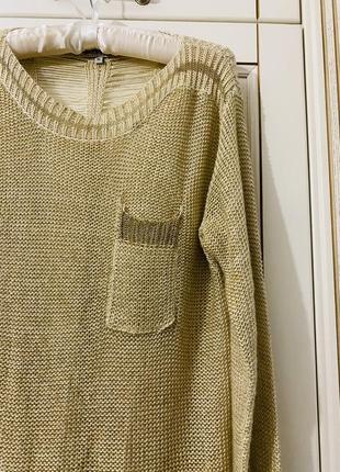 Вязаная нарядная кофта/свитер/джемпер с люрексом4 фото