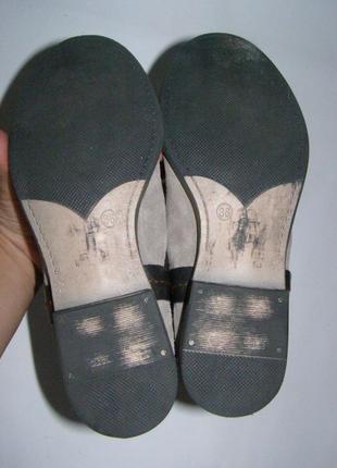 Рр 36 - 23 см новые полу сапоги ботинки замша3 фото