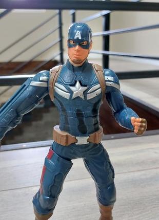 Говорящая игрушка капитан америка, captain america, hasbro.8 фото
