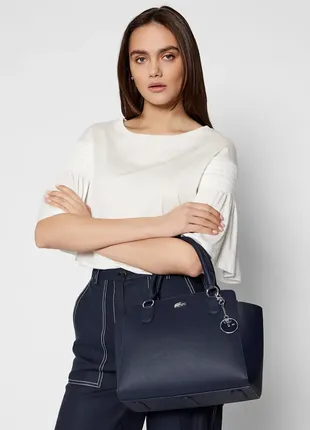 Оригинал lacoste сумка m shopping bag black