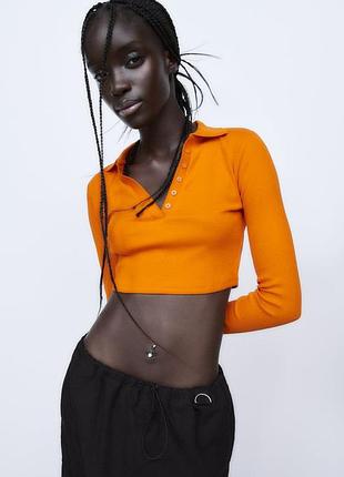 Футболка топ поло s m zara