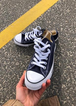 Мужские синие кеды converse all star 🆕 короткие кеды конверс6 фото