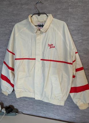 Винтажная клубная куртка varsity jacket stella artois