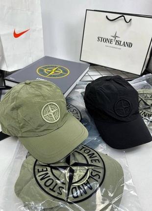 Літня кепка stone island стон айленд нейлонова якісна