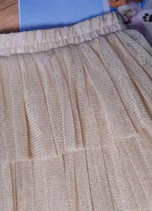 Нарядная фатиновая юбка, юбка zara girls 11-12лет3 фото
