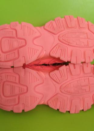 Bershka all neon multi-piece sneaker, яркие оранжевые кроссовки сникерсы, 397 фото