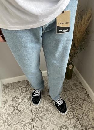 Нові чоловічі джинси вільного крою wide leg від pull&bear3 фото