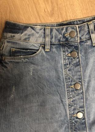 Актуальная джинсовая юбка на пуговицах 💯 % коттон 87 фото