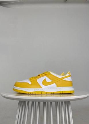 Nike sb dunk low pro white/yellow