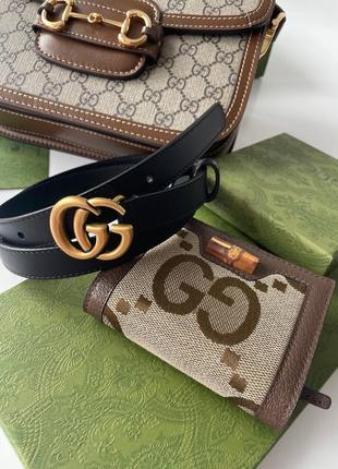 Шкіряний ремінь ґудзики gucci4 фото