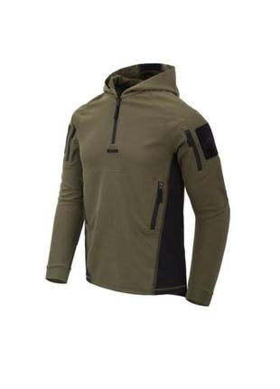 Тактична худі убакс helikon-tex range hoodie topcool - olive green/black (bl-brh-tc-0201a)