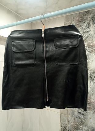 Шкірчна спідниця