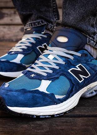 Кросівки new balance 2002 dark blue  1140