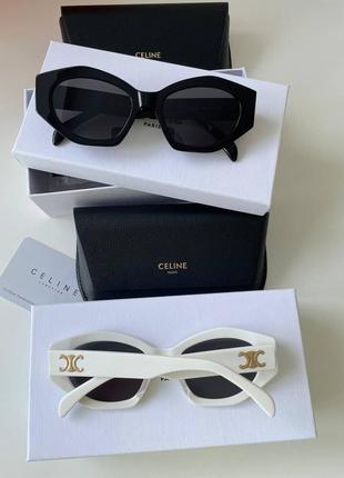 Белые женские очки селин celine glasses2 фото