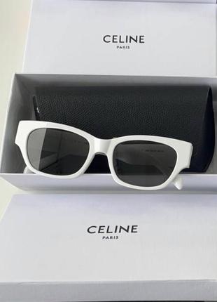 Белые очки селин celine glasses