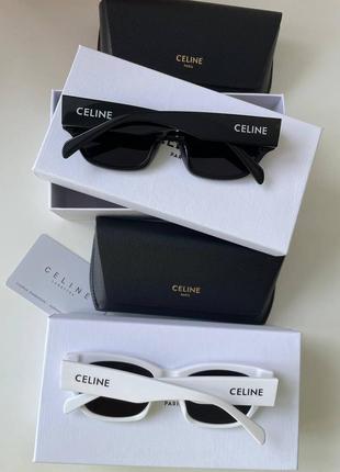 Белые очки селин celine glasses3 фото
