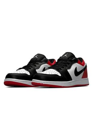 Nike air jordan 1 low black/white/red
