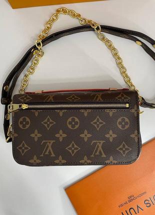 Сумка луи виттон кожа pochette louis vuitton3 фото