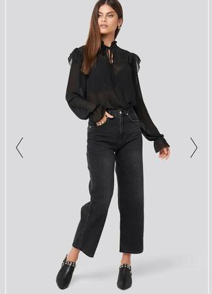 Блуза жіноча, чорна, розмір м/404 фото