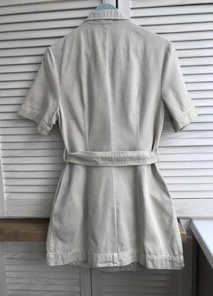 Платье вershka с карманами, коттон/ лён размер s/m8 фото