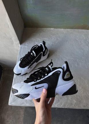 Кроссовки nike zoom 2k black white2 фото