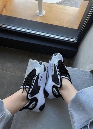 Кросівки nike zoom 2k  black white9 фото